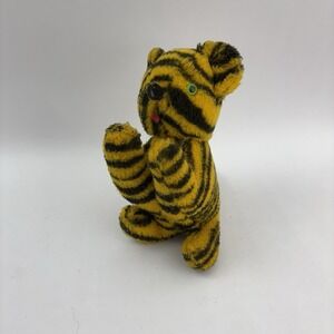 Vintage GUND Tiger With Green Eyes Plush Stuffed Animal Japan